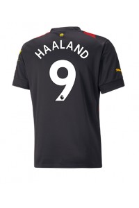 Manchester City Erling Haaland #9 Fotballdrakt Borte Klær 2022-23 Korte ermer